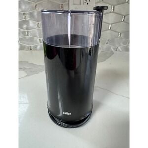 Vintage Braun Aromatic Coffee Grinder KSM2 Type 4041 Black Electric Blade Mill